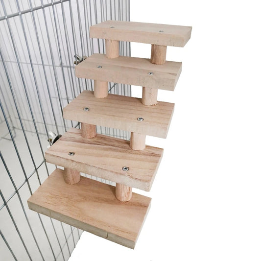 3/4/5/6/7/8 Step Rodent Climbing Stairs For Cage